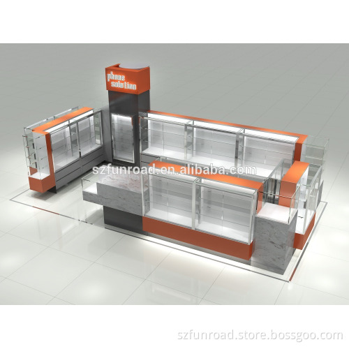 Top Glass Mobile shop fixture design